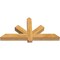 Ekena Millwork Kennewick Rough Sawn Timber Gable Bracket, Western Red Cedar, 48"W x 24"H x 4"D x 4"F, 12/12 Pitch GBW048X24X0404KEN00RWR - alternate 4
